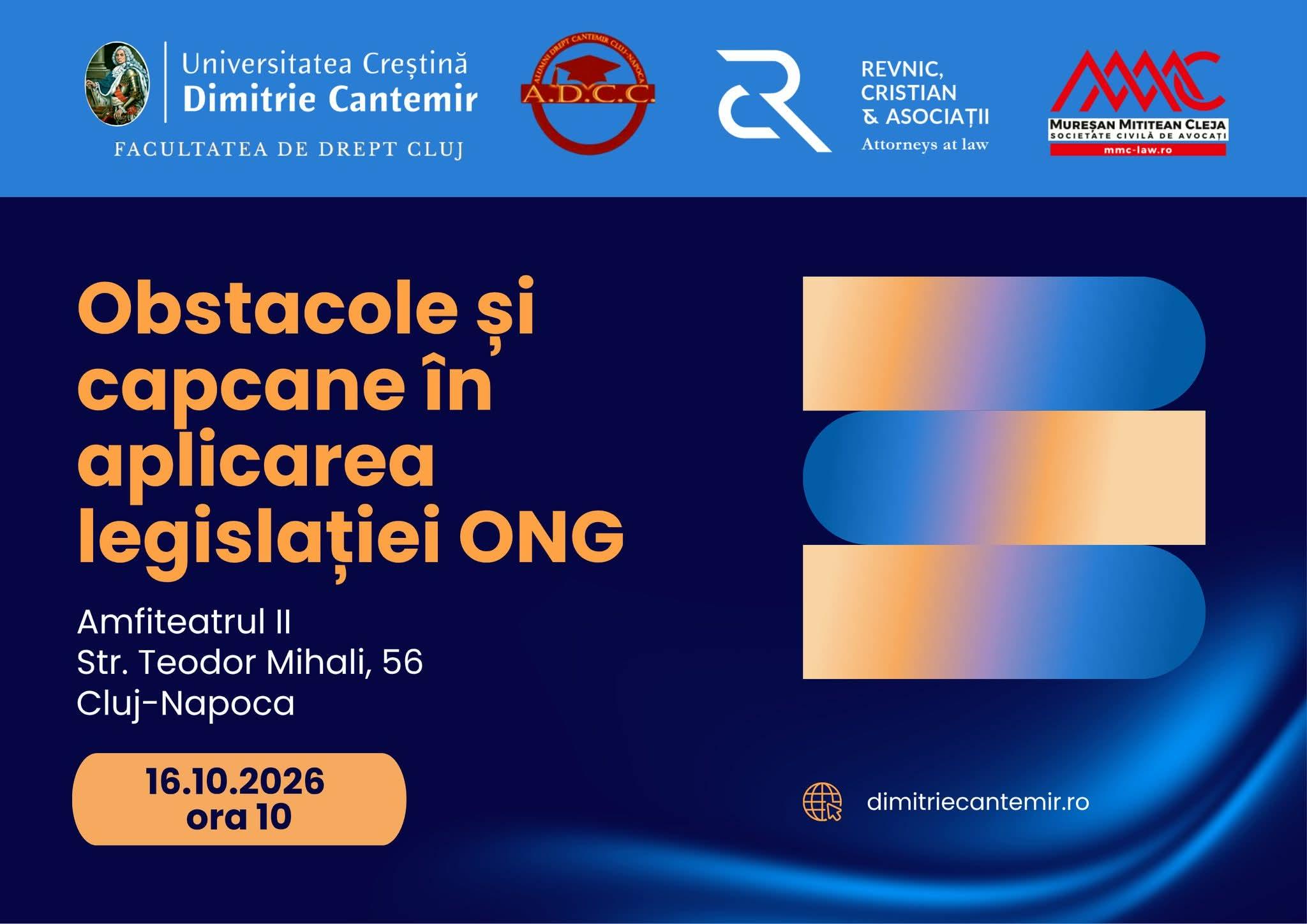 Conferință națională „Obstacole și capcane în aplicarea legislației ONG”